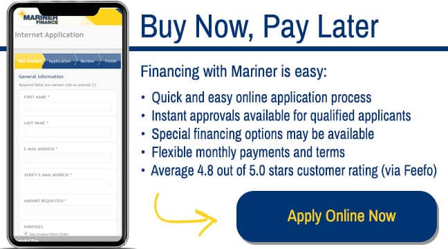 See if you qualify for Financing from Mariner Financing today